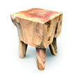 Solid Teak Square Lamp Table 4 Legs