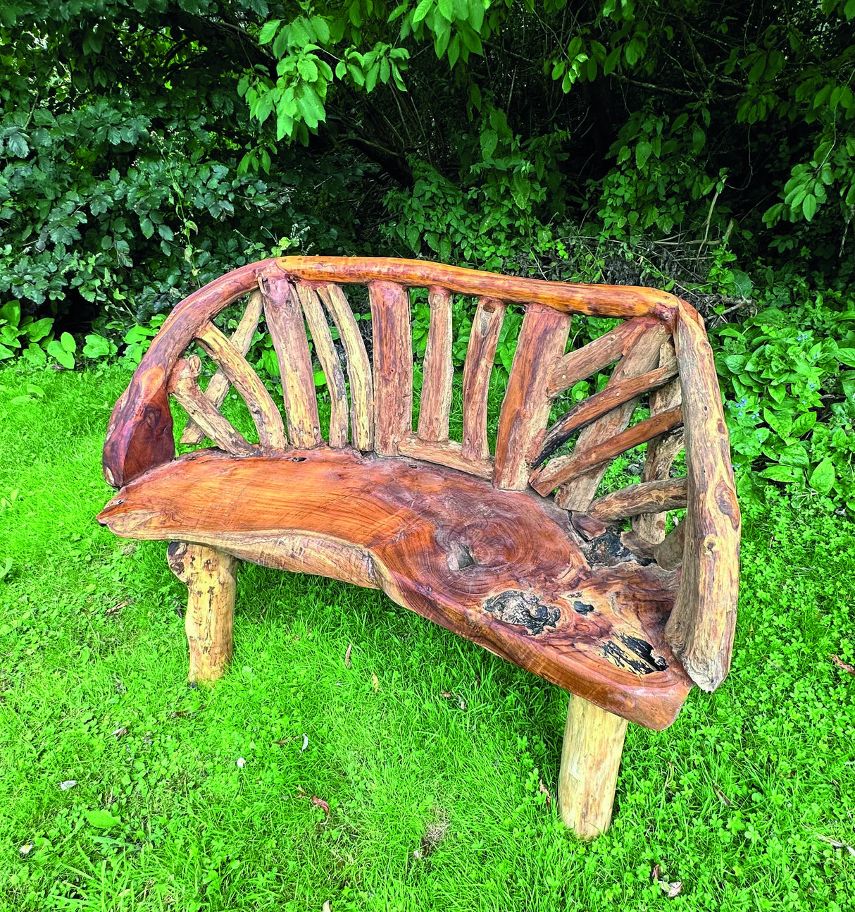 Teak Driftwood Garden Bench 130cm