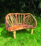 Teak Driftwood Garden Bench 130cm