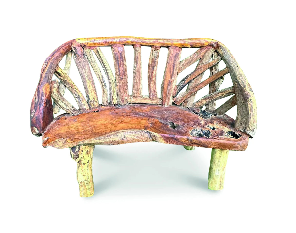 Teak Driftwood Garden Bench 130cm