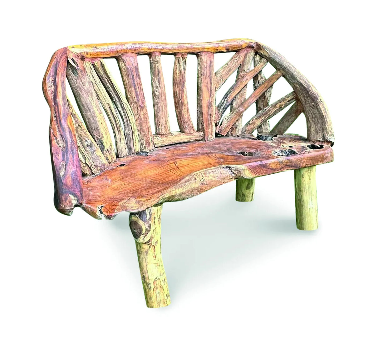 Teak Driftwood Garden Bench 130cm