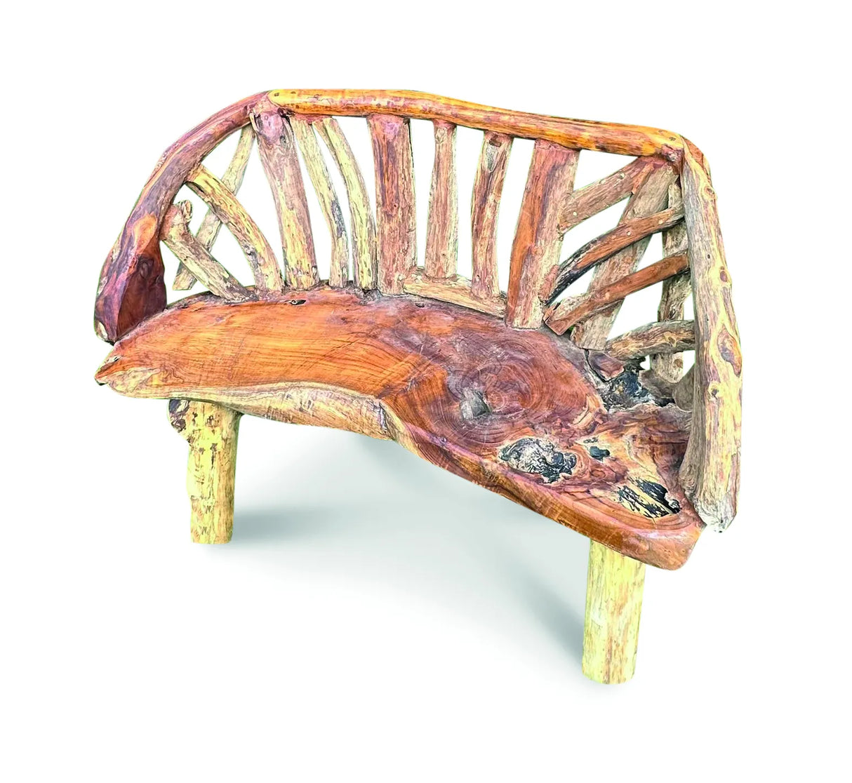 Teak Driftwood Garden Bench 130cm