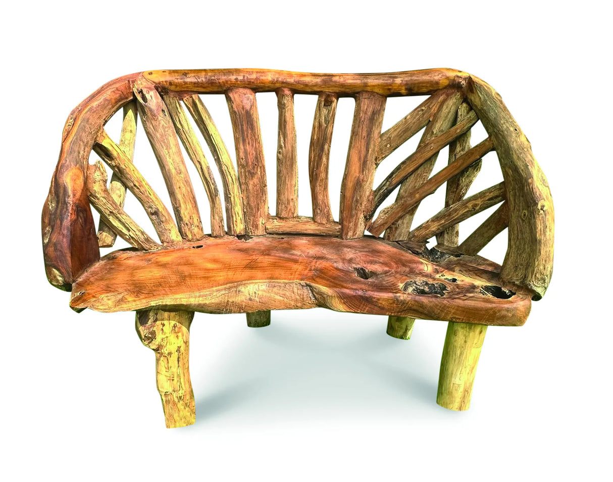 Teak Driftwood Garden Bench 130cm