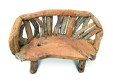 Teak Driftwood Garden Bench 130cm