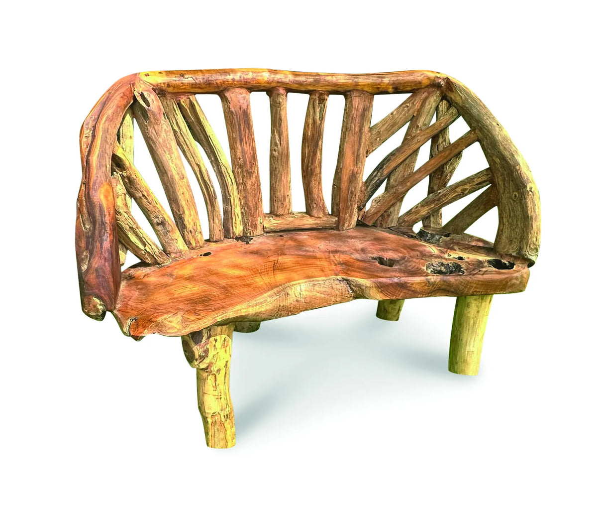Teak Driftwood Garden Bench 130cm