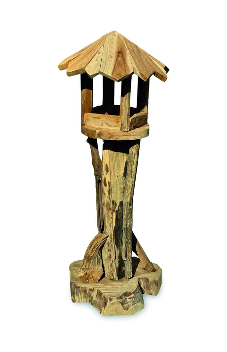 Mini Bali Driftwood Bird Food Pecking Station