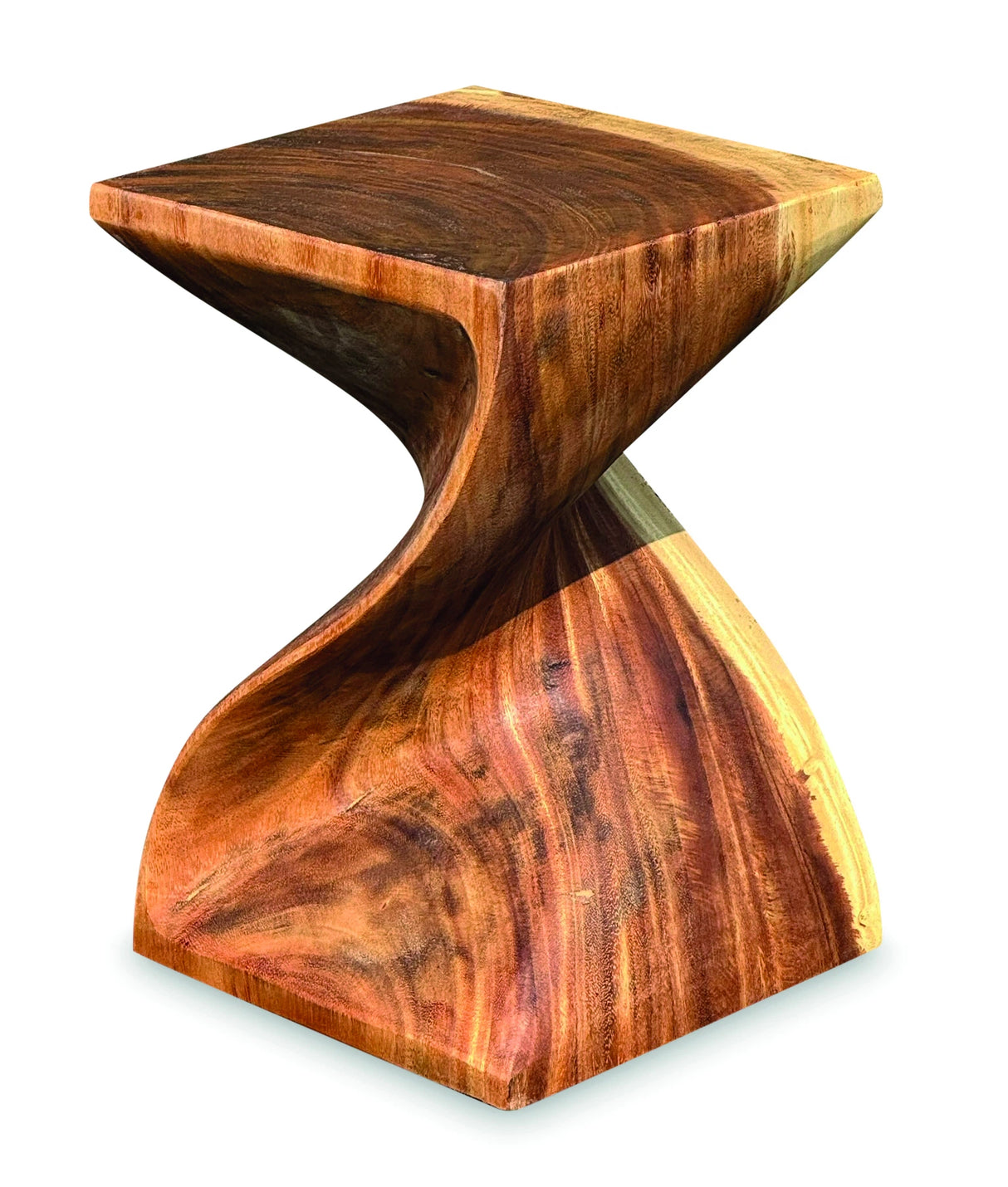 Full Solid Bali Twist Lamp Table/Stool 45cm (Indoor Use Only)
