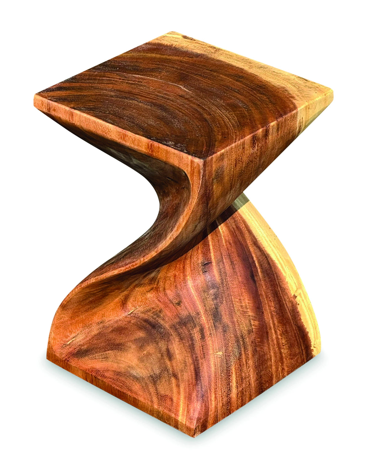 Full Solid Bali Twist Lamp Table/Stool 45cm (Indoor Use Only)