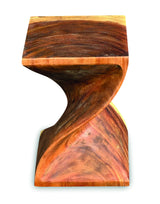 Full Solid Bali Twist Lamp Table/Stool 45cm (Indoor Use Only)