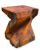 Solid Teak Z Twist Stool 40cm