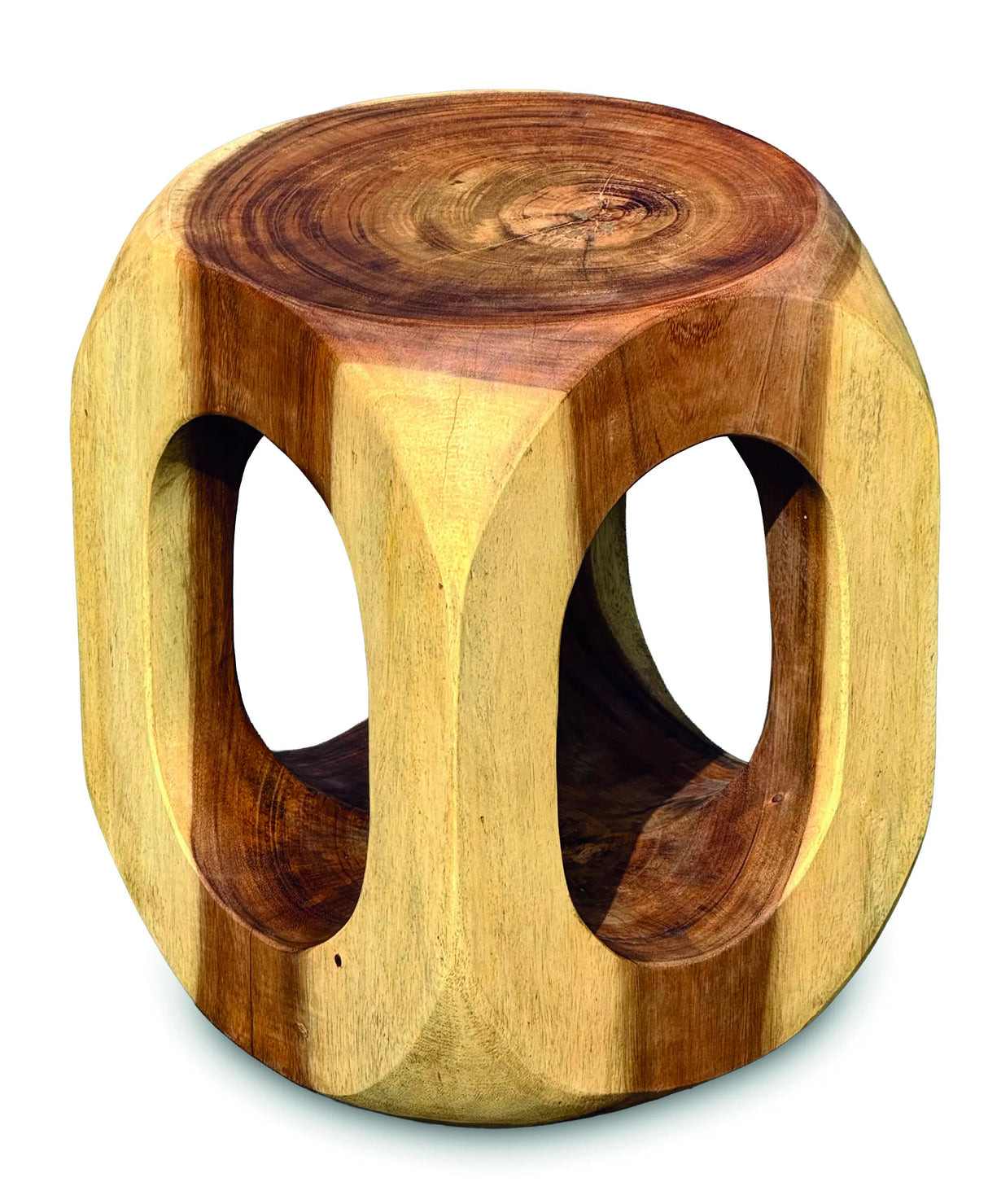 Olive Lamp Table/Stool