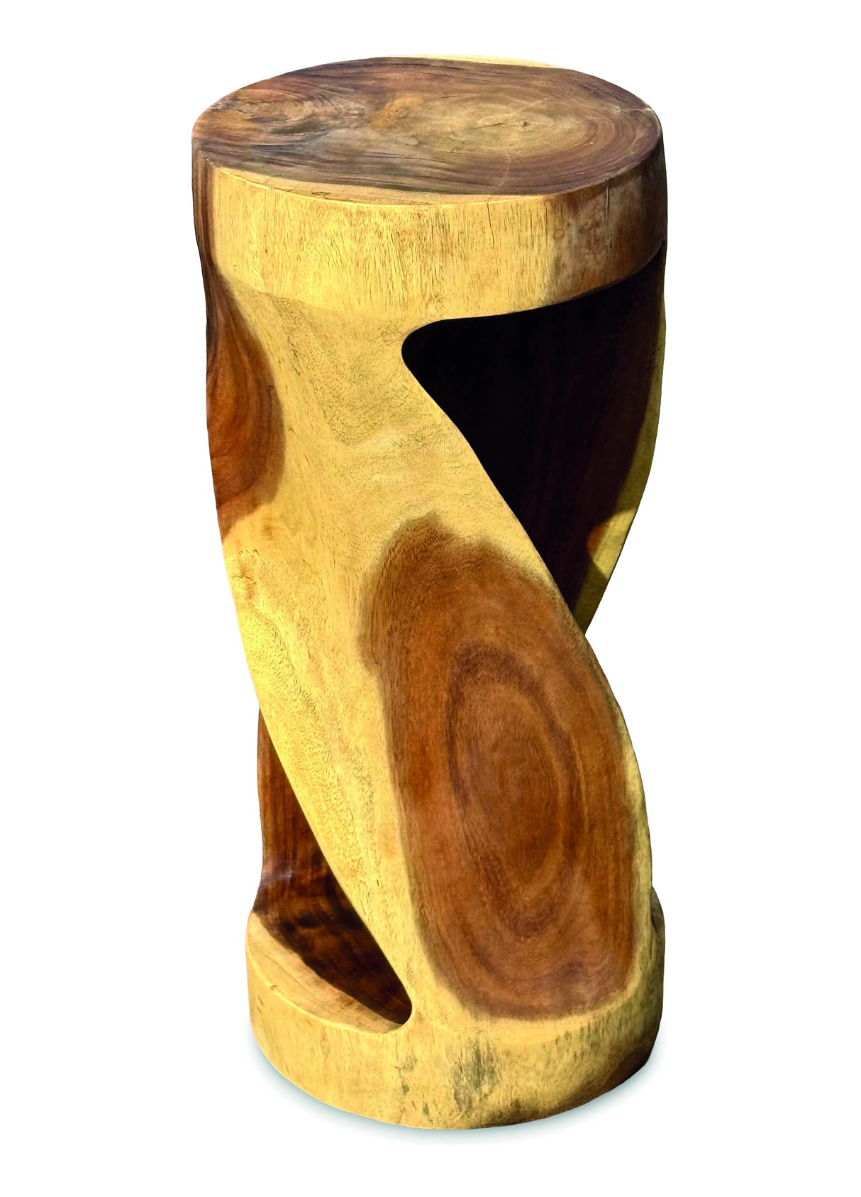 Round Twist Side Table High 80cm