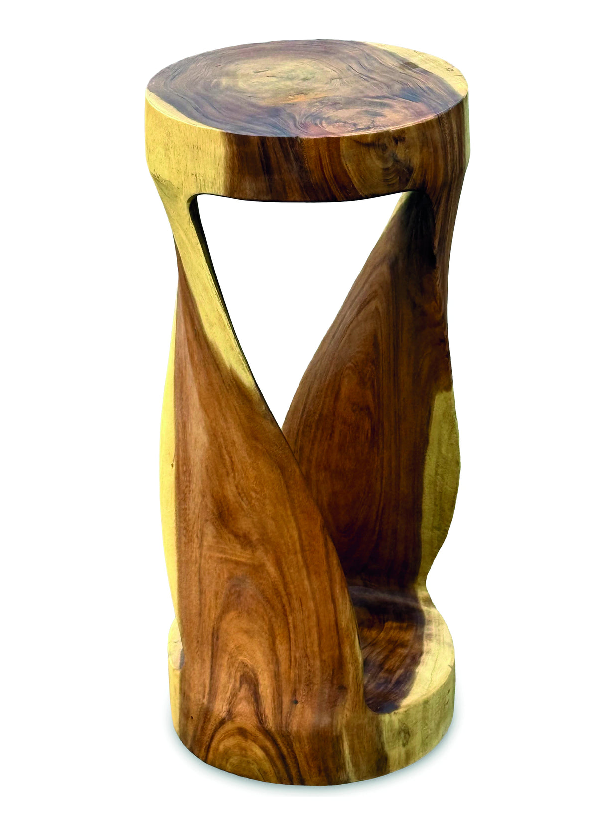 Round Twist Side Table High 80cm