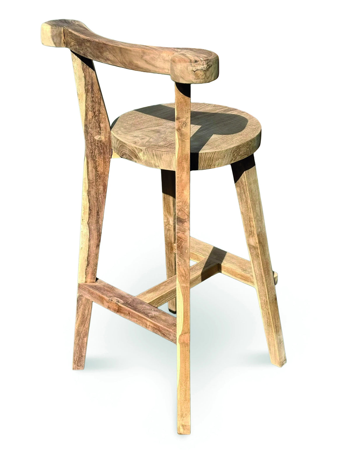 Sit Back & Relax Teak Bar Stool