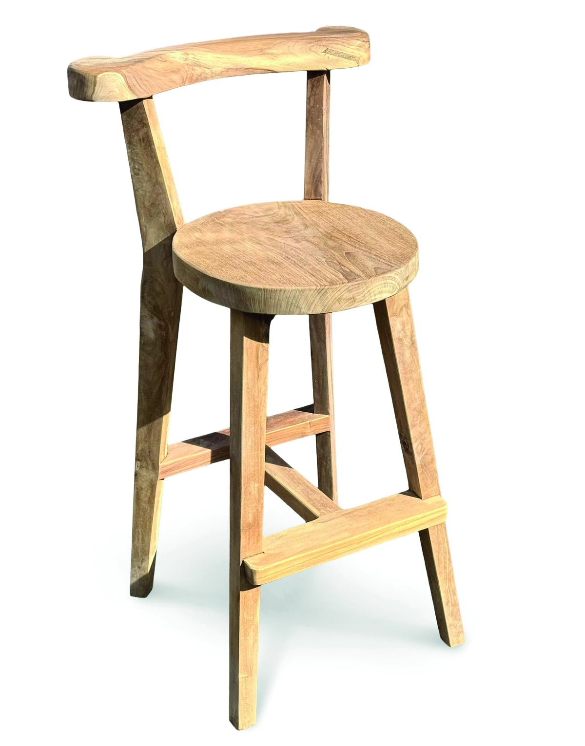 Sit Back & Relax Teak Bar Stool