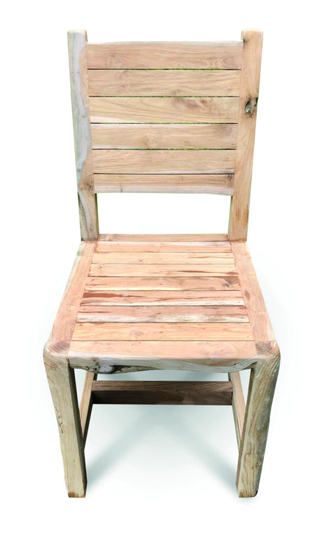 Solid Teak Rustic Chair