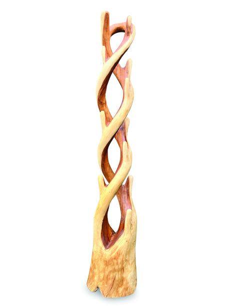 Twisted Double Coat Stand