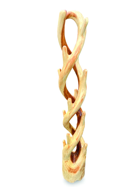 Twisted Double Coat Stand