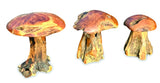 Root Chunky Mushrooms Set Of 3;Teak Root Mushroom Large