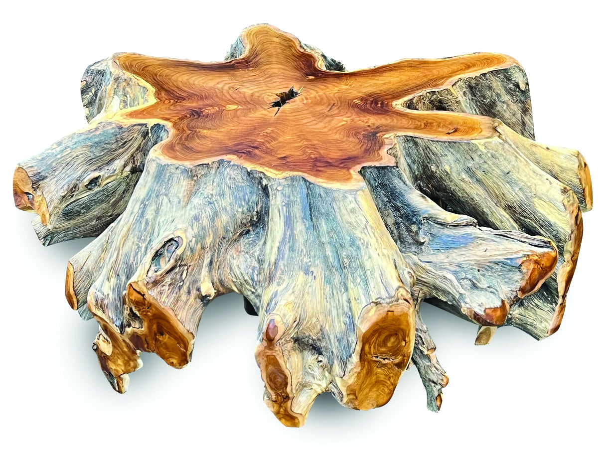 root round spider coffee table large