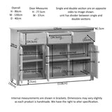 Sideboard with 3 Doors & 3 Drawers