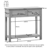 Console Table with 2 Drawers