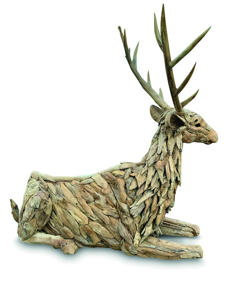 Teak Stag Bench Large