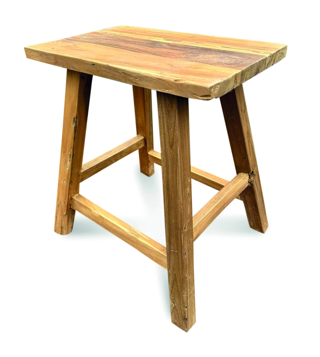 Henley Recycled Teak End Table/Stool