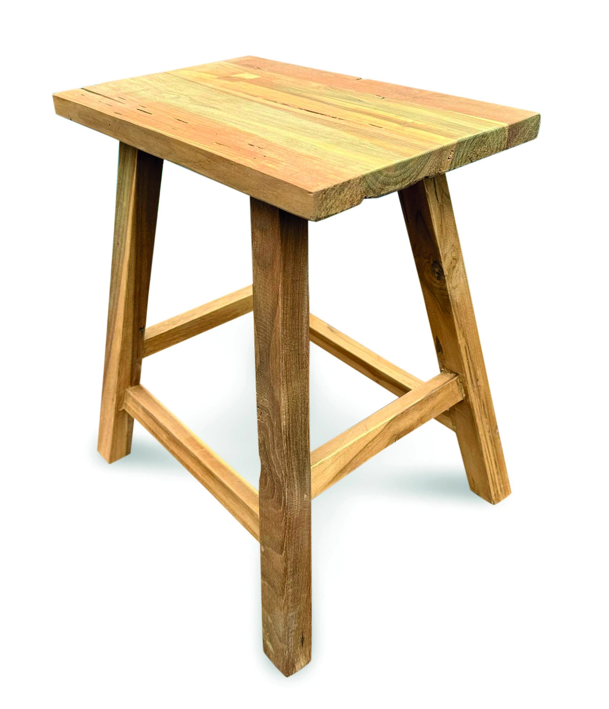 Henley Recycled Teak End Table/Stool