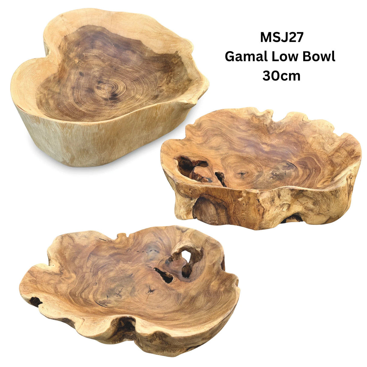 Gamal Low Bowl 30cm