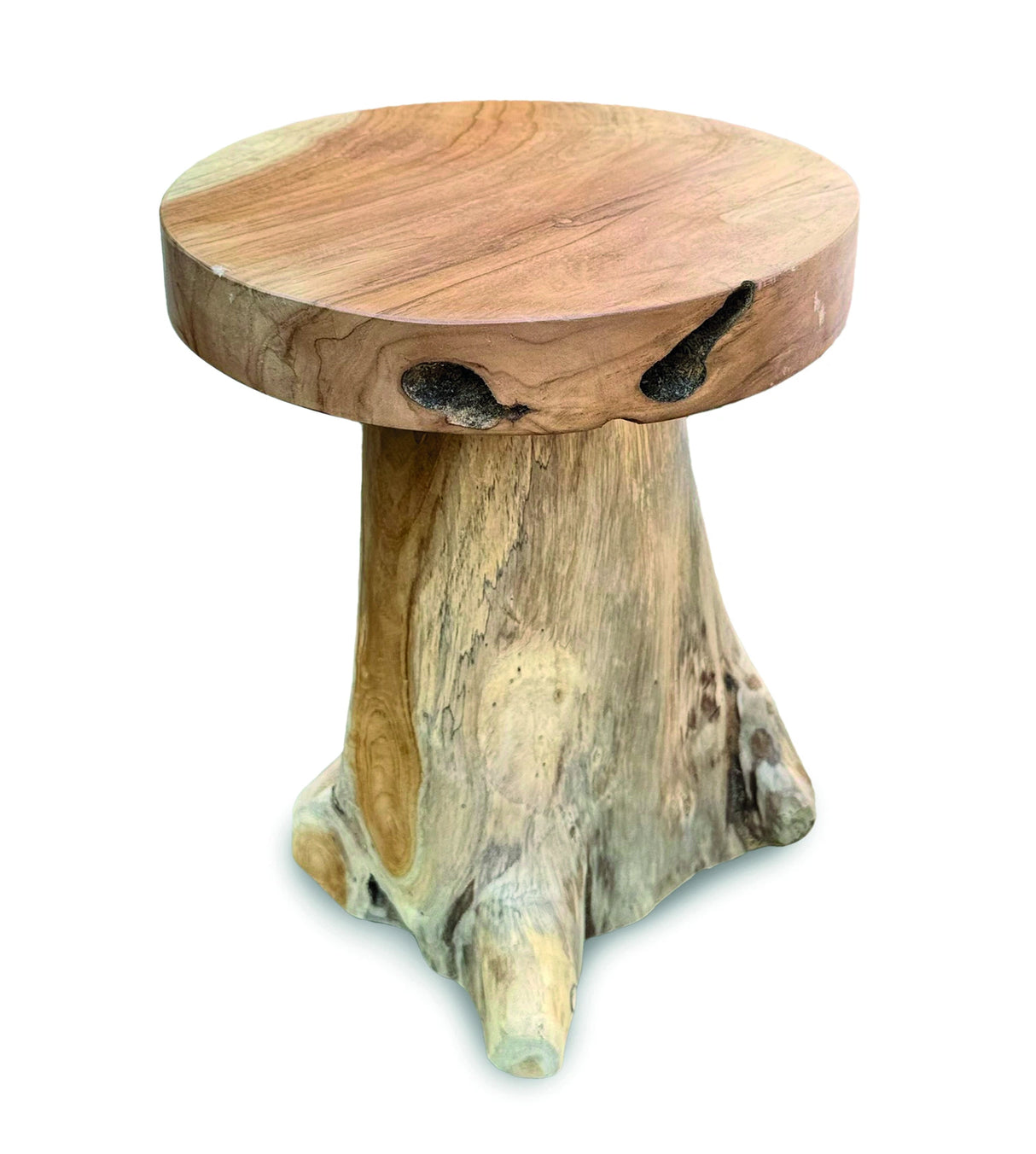 Baby Round Teak Root Lamp Table H30cm