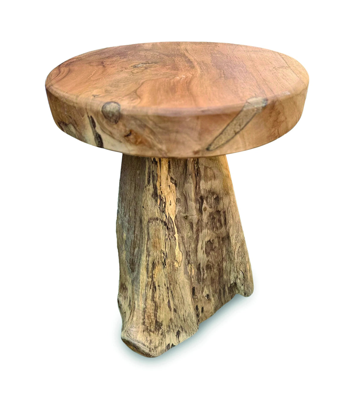 Baby Round Teak Root Lamp Table H30cm