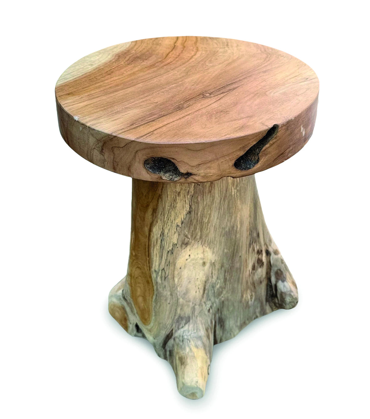 Baby Round Teak Root Lamp Table H30cm