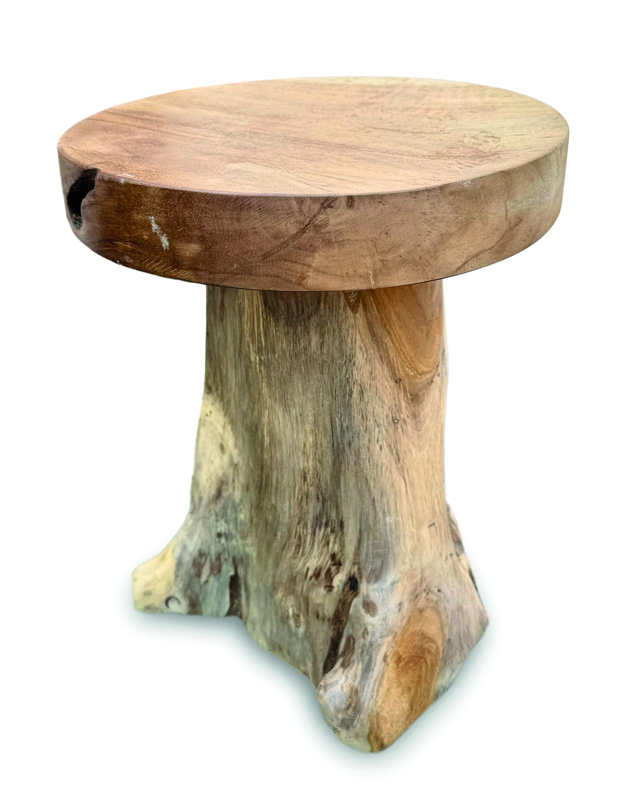 Baby Round Teak Root Lamp Table H30cm