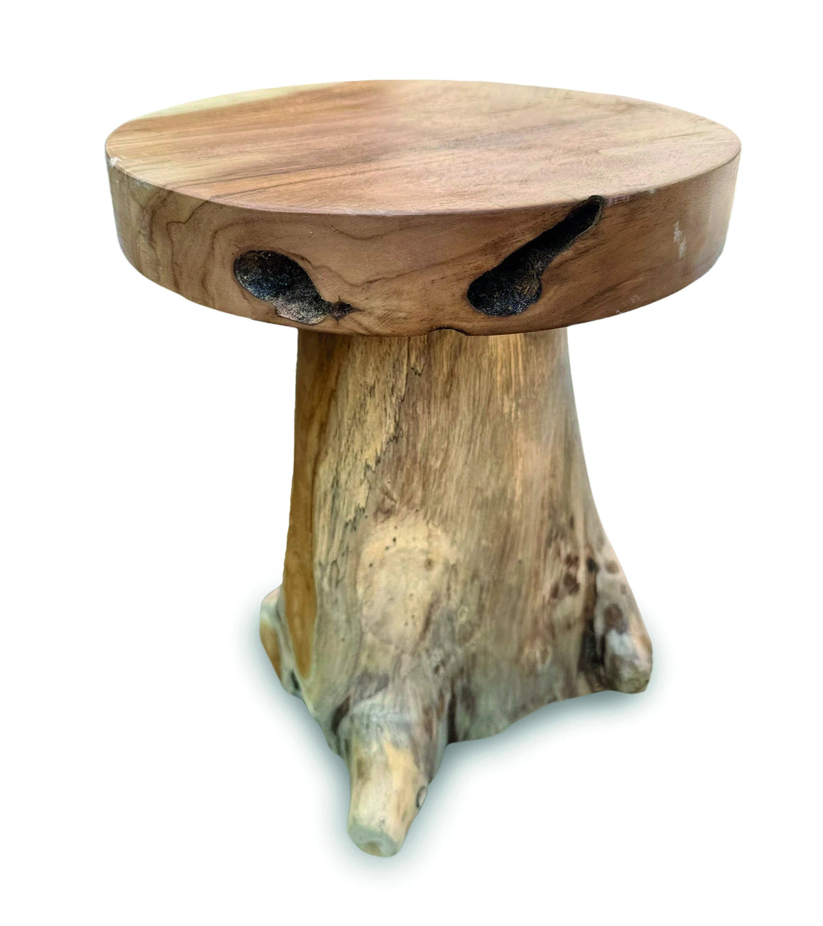 Baby Round Teak Root Lamp Table H30cm