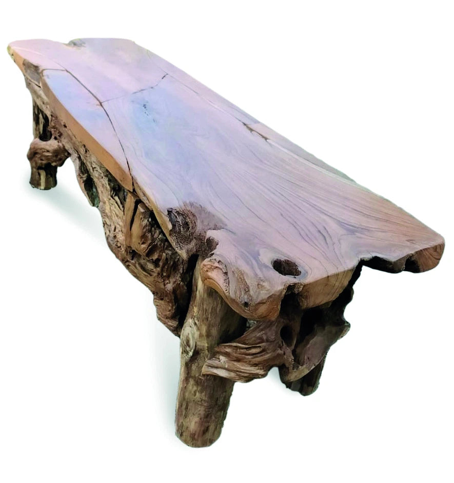 Flintstone No Back Teak Bench 150cm