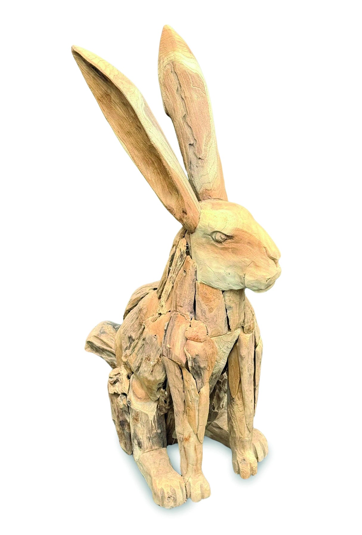 Teak Root Hare H80cm