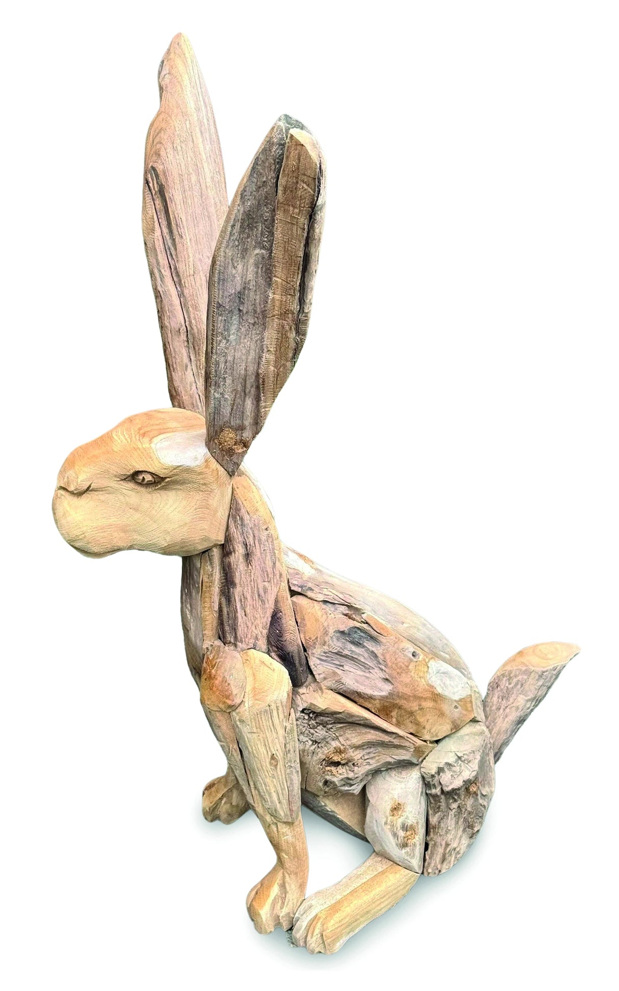 Teak Root Hare H80cm