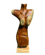 Solid Teak Naked Lady Sculpture H55cm