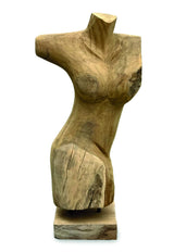 Solid Teak Naked Lady Sculpture H55cm