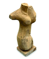 Solid Teak Naked Lady Sculpture H55cm