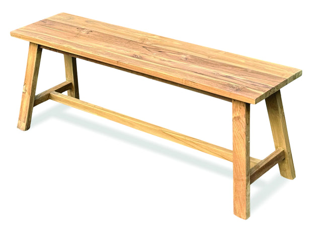 Reclaimed Teak Backless Bench 120cm
