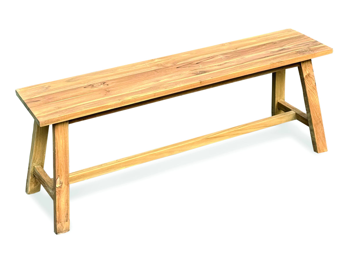 Reclaimed Teak Backless Bench 120cm