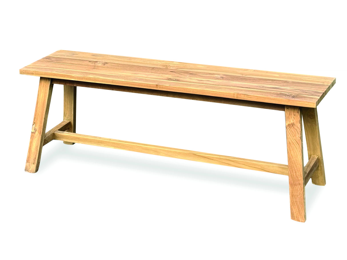 Reclaimed Teak Backless Bench 120cm