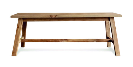 RECLAIMED TEAK BACKLESS  BENCH 120CM