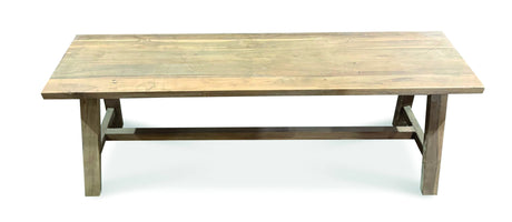 RECLAIMED TEAK BACKLESS  BENCH 120CM
