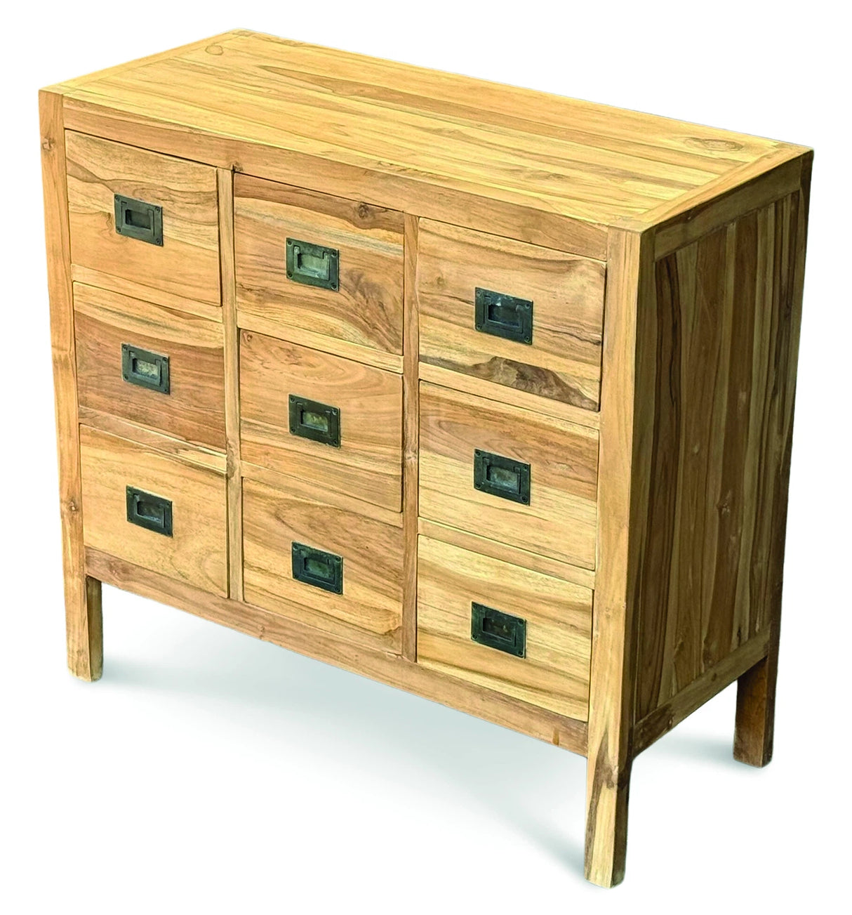 Reclaimed Teak Cabinet 9 Drawers