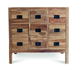 Reclaimed Teak Cabinet 9 Drawers