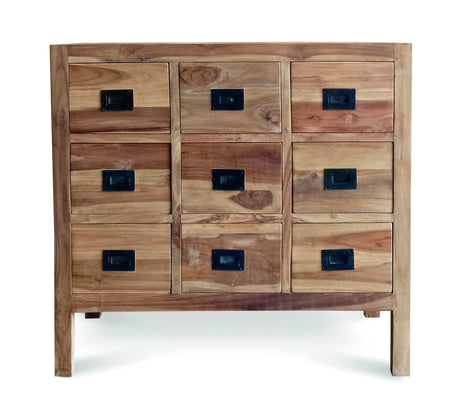 Reclaimed Teak Cabinet 9 Drawers