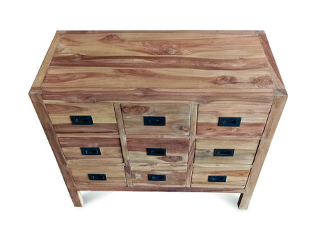 Reclaimed Teak Cabinet 9 Drawers